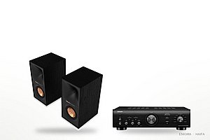 חבילת סטריאו קומפקטית: מגבר Denon PMA-600NE + זוג רמקולי Klipsch R-40M חבילת סטריאו קומפקטית: מגבר Denon PMA-600NE + זוג רמקולי Klipsch R-40M