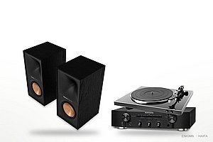 חבילת סטריאו ויניל: מגבר Marantz PM6007 + רמקולי Klipsch R-50M + פטיפון Denon DP-300F חבילת סטריאו ויניל: מגבר Marantz PM6007 + רמקולי Klipsch R-50M + פטיפון Denon DP-300F
